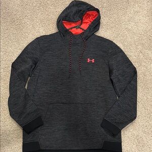 Under Armour Black and Orange Hoodie